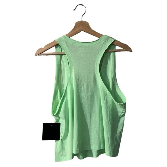 Cycle House by Marika Crop Muscle Pocket Tank Size XL Lime Green Ash GLY2960A - Picture 2 of 5